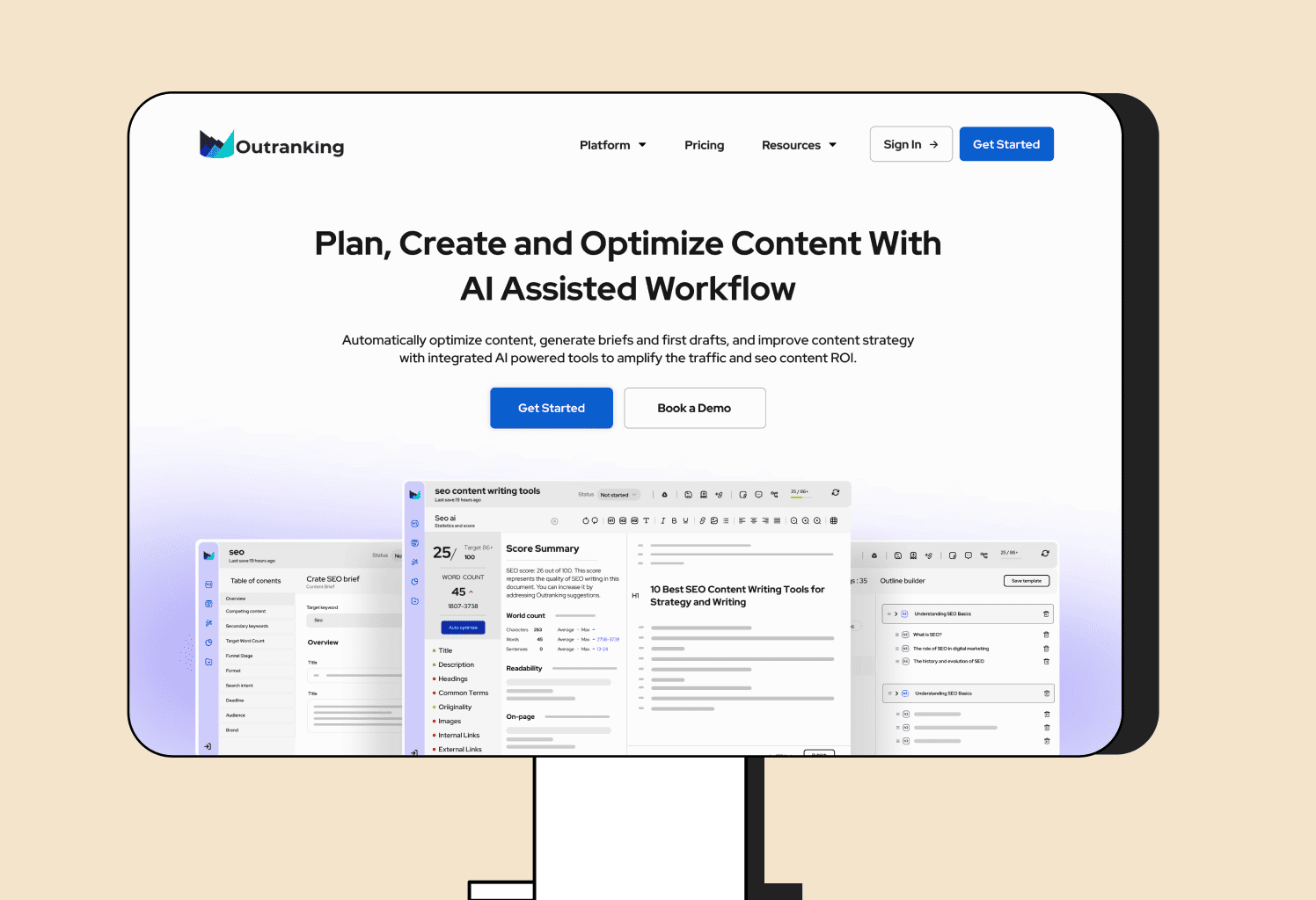 Outranking Website Feature